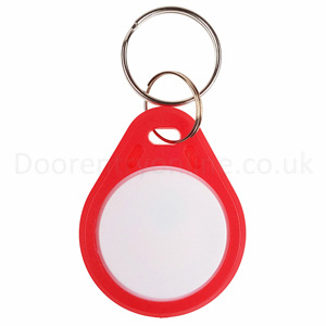 Red/White key fob - ABS-RW