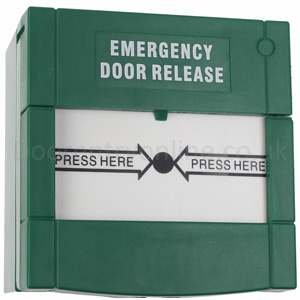 Emergency door release, Break glass switches