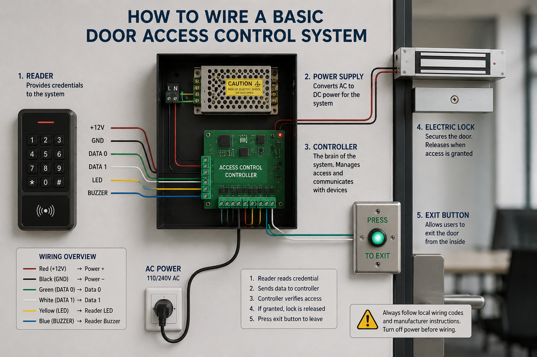 How to Wire a Basic Door Access Control System