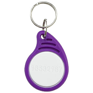 Purple/white key fobs (10 PK)