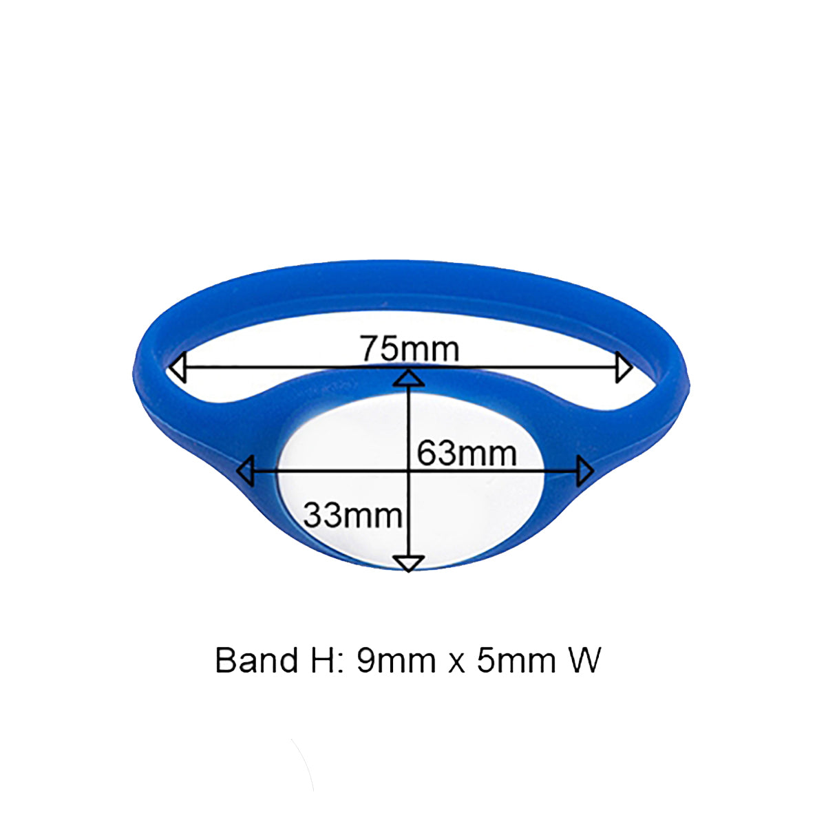 KLP-Access Control Wristbands - 75mm (5 PK)