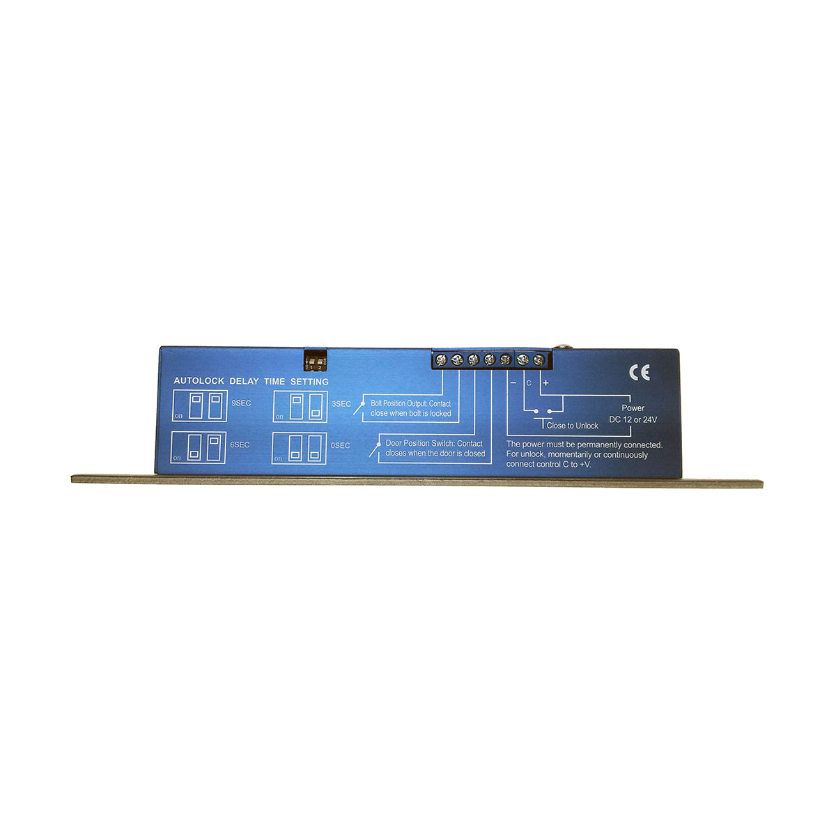 Electronic Drop Bolt AER180         12-24vDC & Monitoring contacts